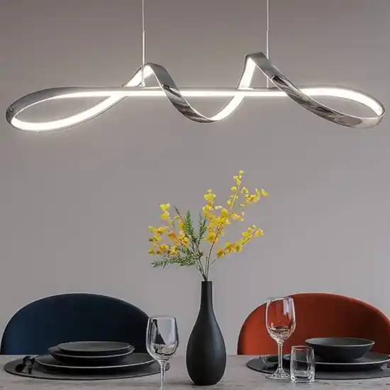Lampadario da cucina cromato led 4000k design moderno Vendita Finale