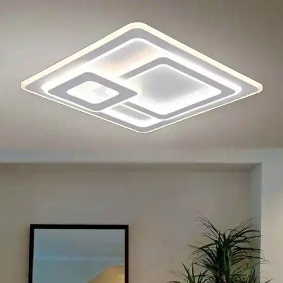 Plafoniera quadrata bianca led da 2700k a 6000k moderna Popolare