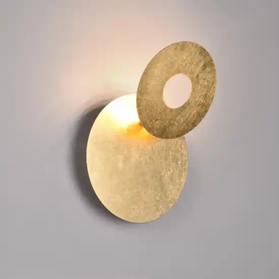 Applique a led rotonda 6w 3000k oro orientabile Miglior Prezzo