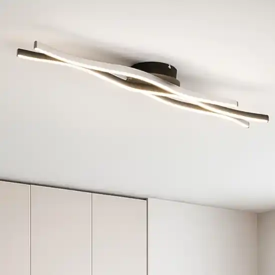Plafoniera moderna ondulata led da 2300k a 4000k dimmerabile Compra Adesso