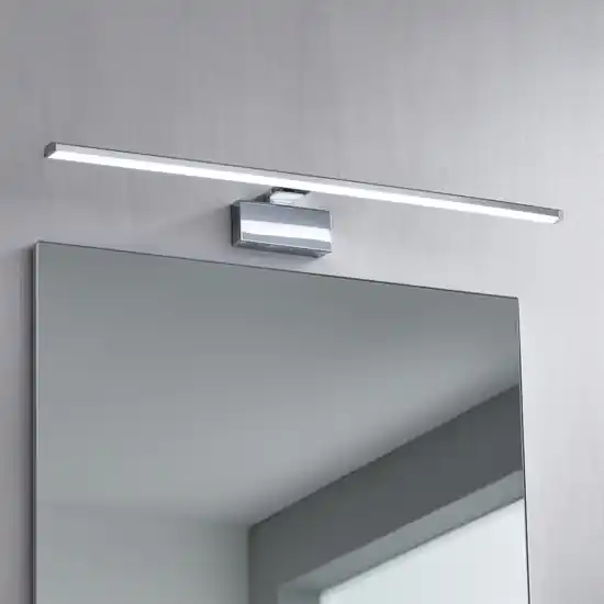 Applique cromo per bagno 18w 3000k ideal lux alma ap d81 Spedito Oggi