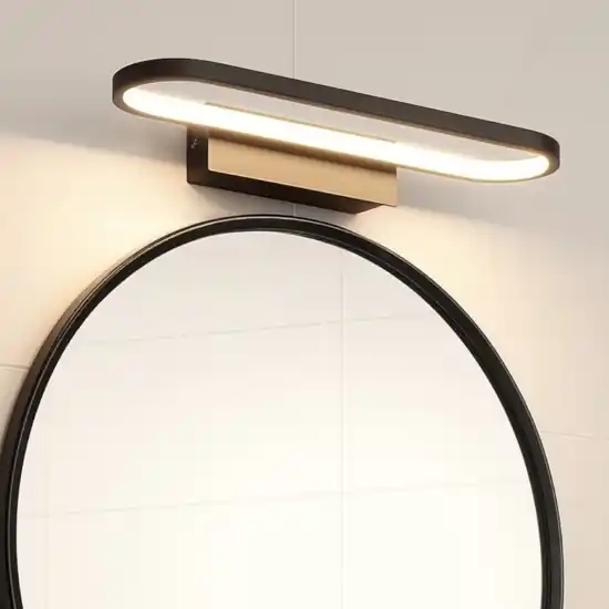 Miglior Prezzo Applique bagno moderno nera led 17w 3000k ip44