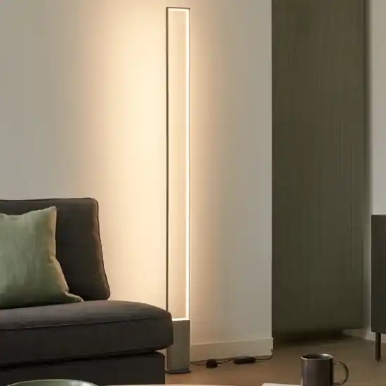 Piantana design minimalista led 3000k base in cemento Compra Online