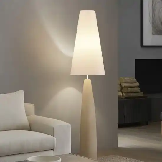 Ordina Subito Lampada da terra moderna base in gesso colore sabbia