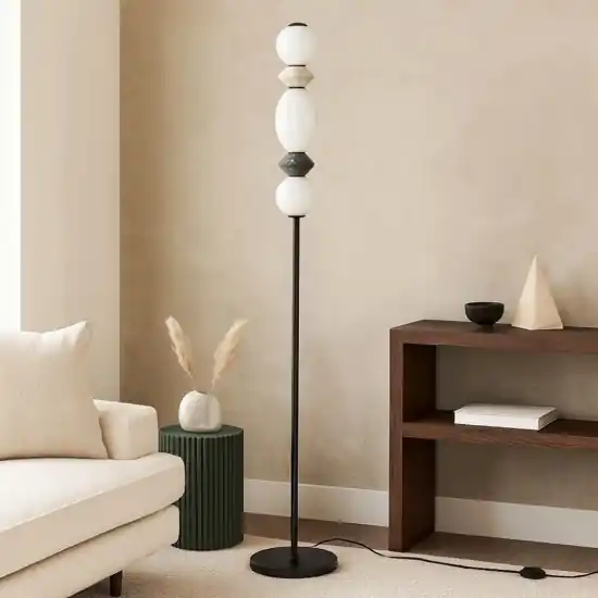 Promozione Esclusiva Lampada da terra piantana moderna led 3000k vetro ceramica