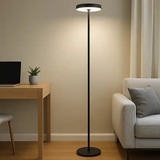 Lampada da terra moderna led 3000k nera h170 cm Subito Disponibile