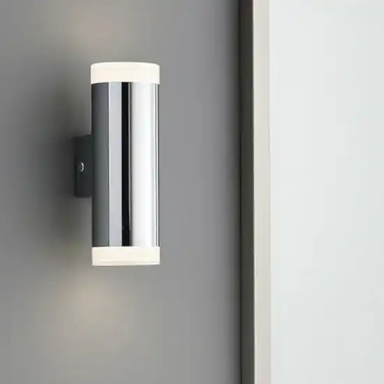 Nuovo Arrivo Applique da bagno cilindro cromo led 8w 3000k ip44