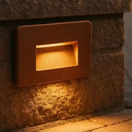 Life segnapasso led da incasso per esterno corten 2w cct 3000k 4200k 6500k ip65 Offerta