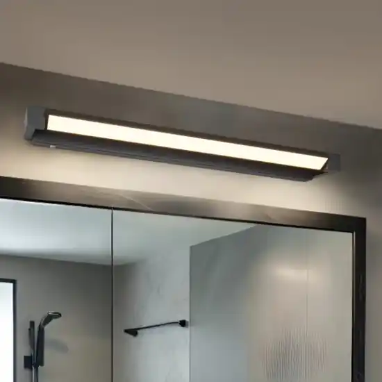 Applique da bagno nera led 15w 3000k 4000k dimmerabile luce orientabile Reso Gratuito