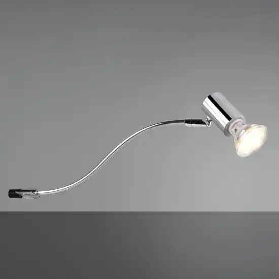 Direttamente Dal Produttore Applique da bagno design curvo cromo luce orientabile