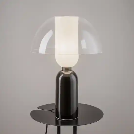 Vendita Finale Maytoni lampada da tavolo moderna nera in metallo e ceramica