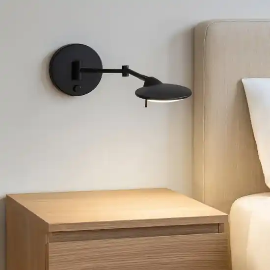 Applique camera da letto moderna orientabile led 3000k nero opaco Direttamente Dal Produttore