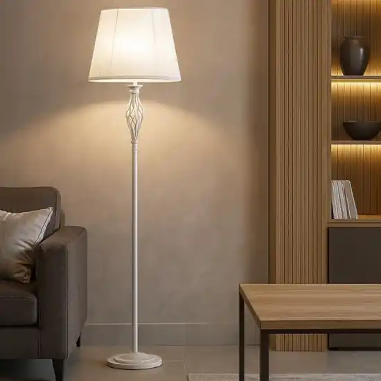 Maytoni grace lampada da terra classica bianca per camera da letto Prezzo Conveniente