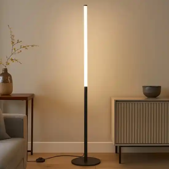 Offerta Maytoni ray lampada da terra moderna led 3000k nera cilindrica