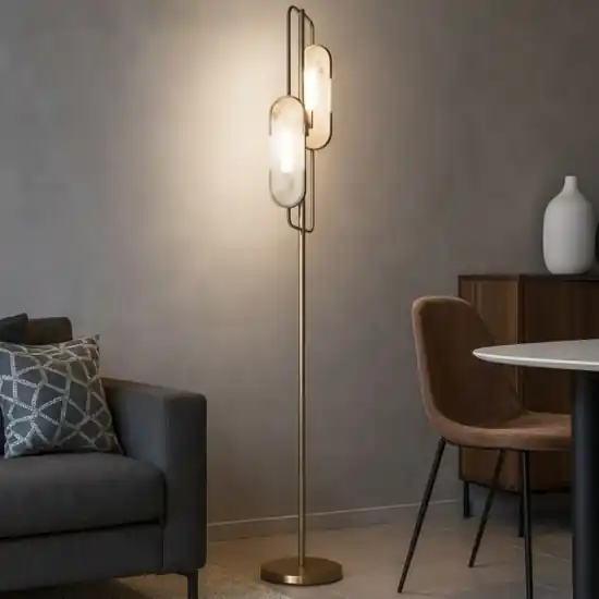 Popolare Maytoni lampada da terra moderna effetto marmo per salotto elegante