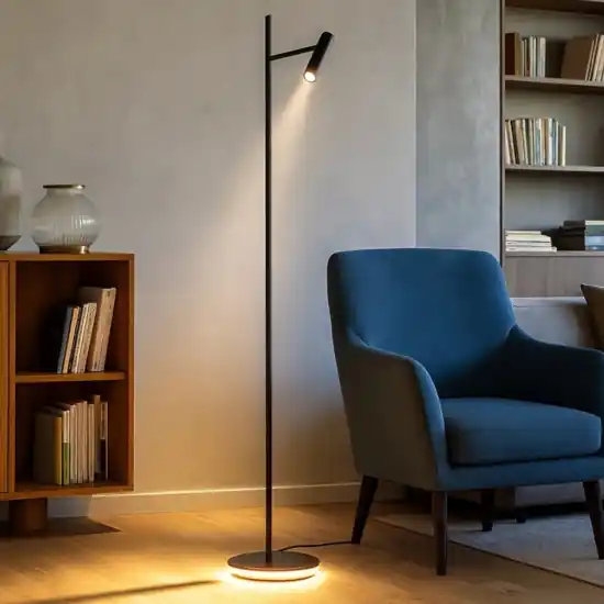 Soddisfatti O Rimborsati Maytoni lampada da terra moderna estudo led 3000k orientabile due luci