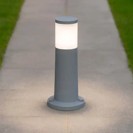Lampioncino grigio per esterno giardino moderno loano top light Super Prezzo