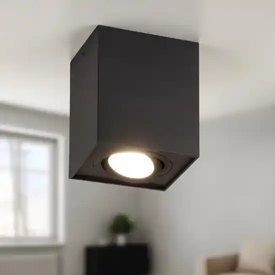 Faretto da soffitto squadrato nero orientabile Non Perdere