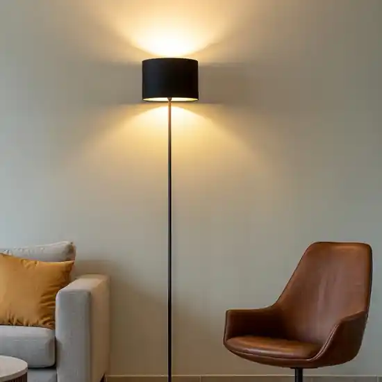 Lampada da terra nera dal design moderno minimale Prezzo Basso