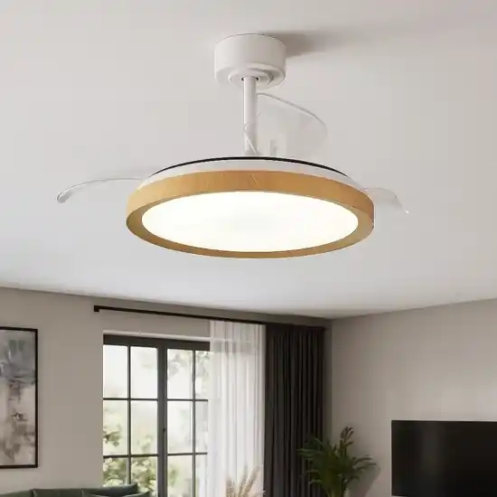 Saldi Ventilatore plafoniera marrone fino a 20mq con luce con telecomando