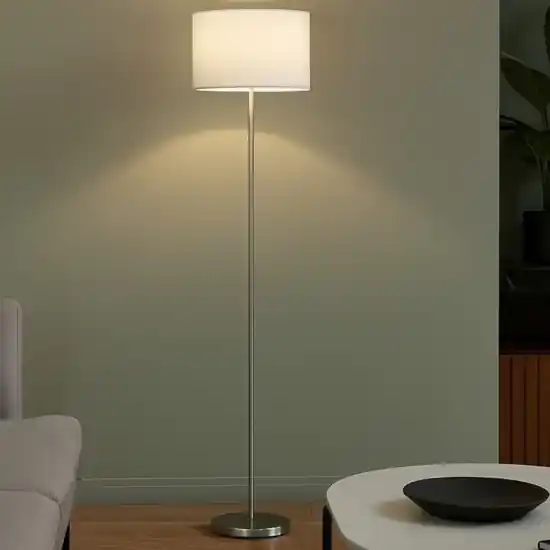 Lampada da terra moderna con paralume bianco h160 cm Bestseller