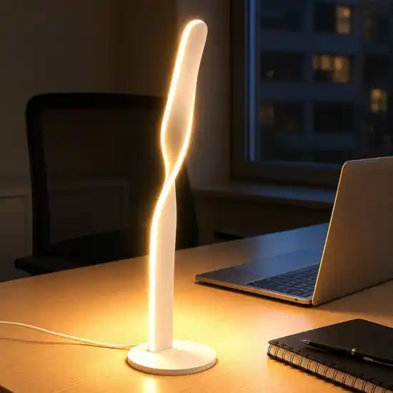 Reso Gratuito Lampada da scrivania per ufficio moderna bianca led 4000k 10w