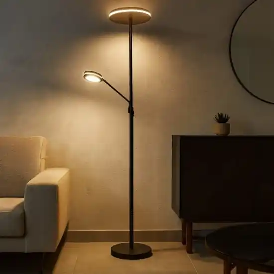 Piantana moderna a due luci led da 2700k a 4000k orientabile Compra Adesso