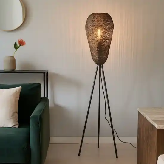 Super Prezzo Lampada da terra etnica in metallo per salotto