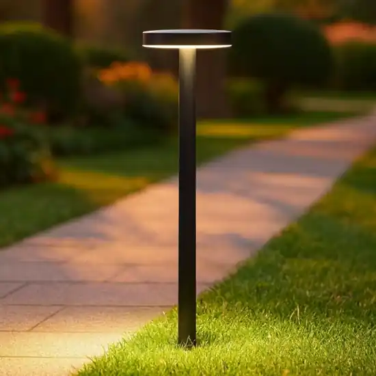 Professionale Lampioncino nero da giardino led 5w 3000k moderno