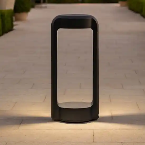 Nuova Collezione Gea luce eurus lampione da giardino led 3000k ip65 antracite h30 cm