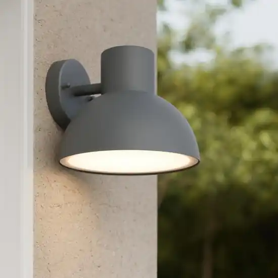 Applique per esterno ip44 h18 cm grigio antracite Affare