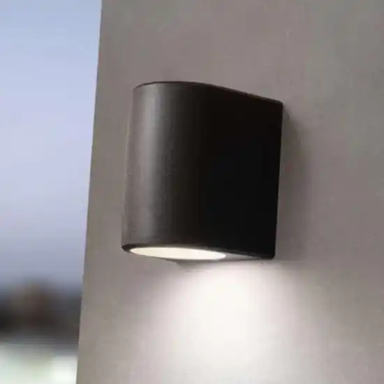 Applique da esterno nera gx53 moderna top light aosta Ultimissimo Modello