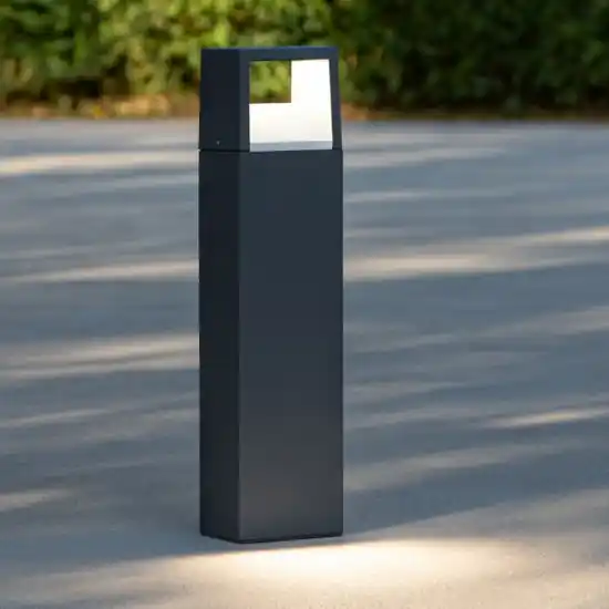 Gea luce lampione da giardino led 9w antracite ip54 h50 cm A Buon Prezzo