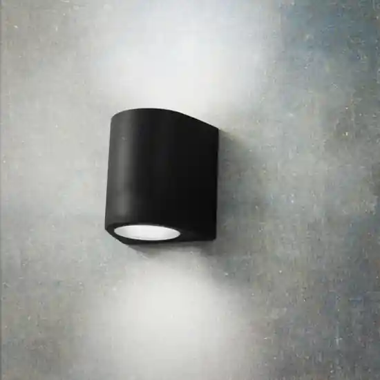 Reso Gratuito Aosta applique per esterni nera anti corrosione ip55 top light