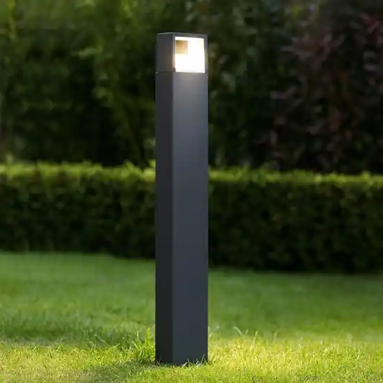 Promozione Lampione da giardino gea luce led 9w antracite ip54 h100 cm