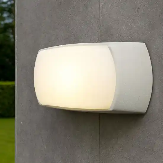 Super Prezzo Applique andora bianca top light per esterno anti corrosione ip66