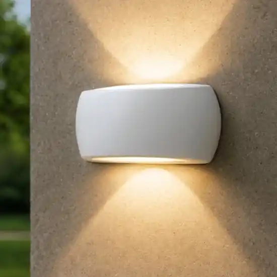 Must-Have Alassio applique da esterno bianco anti corrosione top light ip66