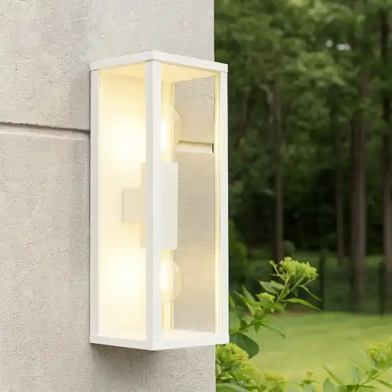 Applique da esterno ip44 h14 cm bianco opaco Prezzo Basso