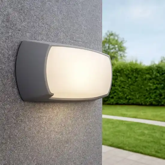Miglior Prezzo Applique per esterni andora grigia anti corrosione top light ip66