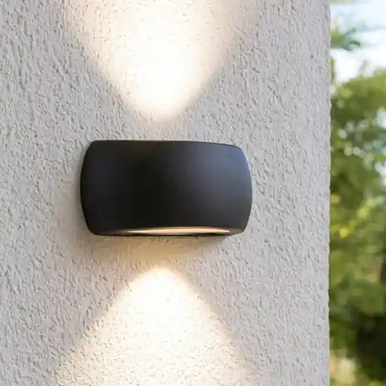 Applique da esterno alassio top light nero anti corrosione ip66 Offerta Lampo