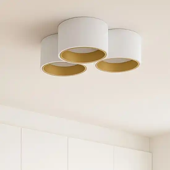 Sforzin nasso plafoniera a soffitto di gesso 3 luci Offerta Lampo