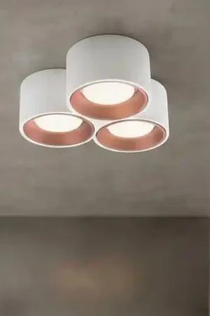 Subito Disponibile Sforzin plafoniera in gesso 3 luci moderna nasso rame