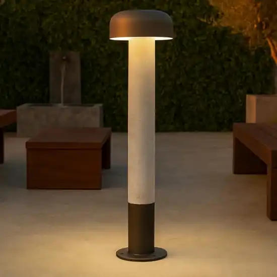 Lampione da giardino ip54 h54 cm grigio cemento Spedito Oggi