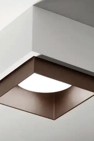 Ordina Subito Sforzin plafoniera quadrata in gesso bronzo syme