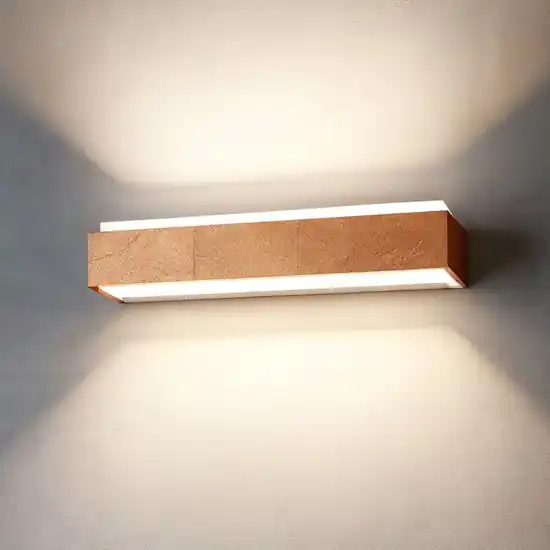 A Buon Prezzo Top light bios foglia rame applique moderna rettangolare