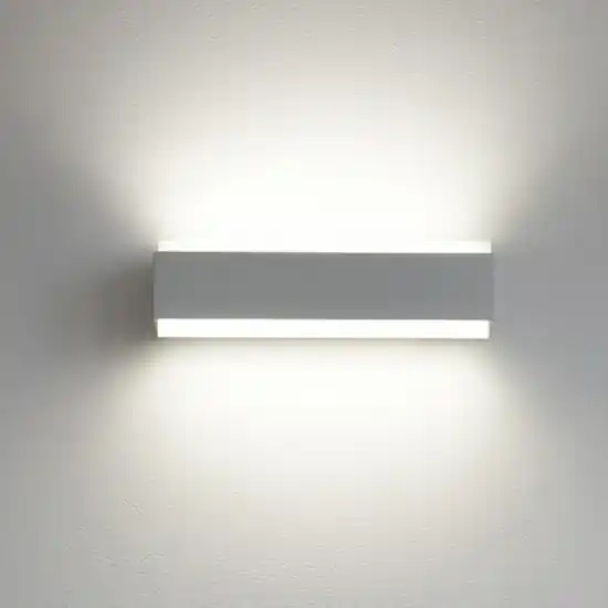 Ultime Pezzi Top light bios dm applique led moderna rettangolare grigia