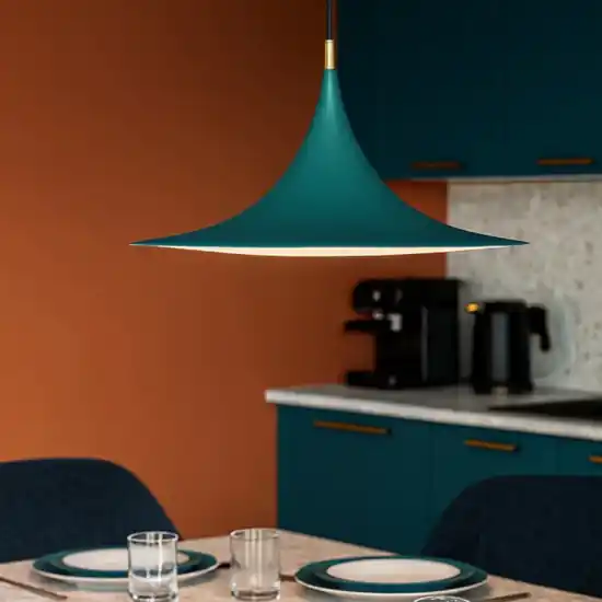 Linea light morgana lampadario da cucina moderna verde e27 Reso Gratuito
