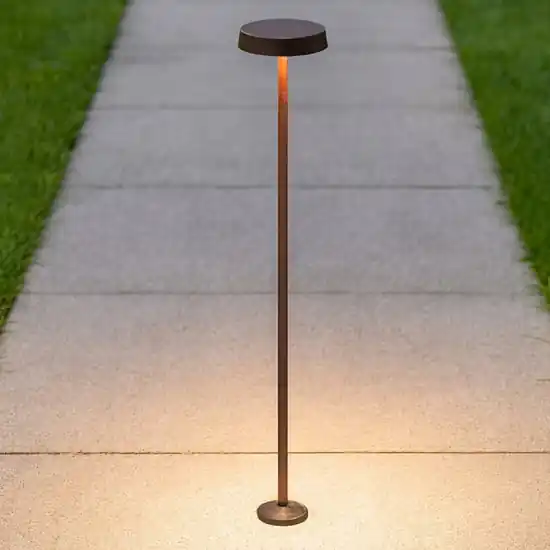 Pistillo linea light lampione da giardino ip65 marrone h91 cm Soddisfatti O Rimborsati