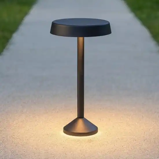 Lampioncino da esterno linea light pistillo nero led 3000k ip65 Spedito Oggi