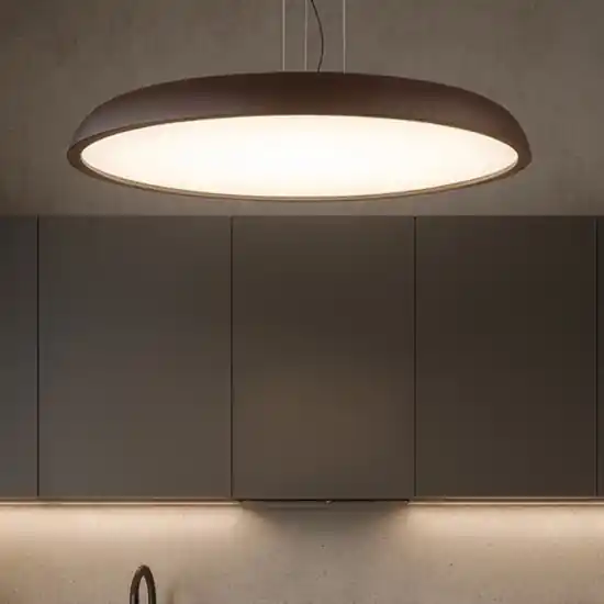 A Buon Prezzo Lampadario da cucina marrone isyluce zenal led 108w 3000k 4000k dimmerabile